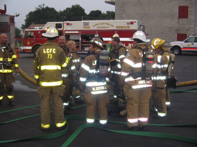 Burn Drill at West Chester Fire Training Ctr 06-01-2006 with Sta 73.