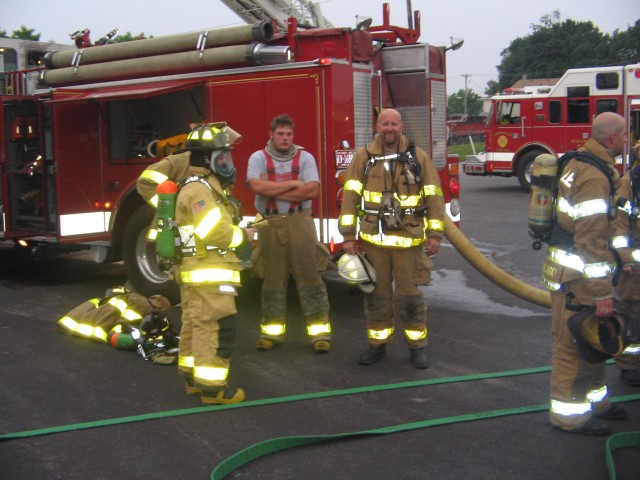 Burn Drill at West Chester Fire Training Ctr 06-01-2006 with Sta 73.