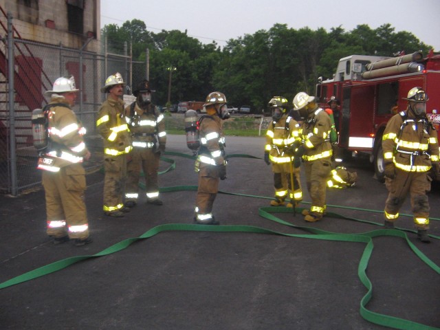 Burn Drill at West Chester Fire Training Ctr 06-01-2006 with Sta 73.
