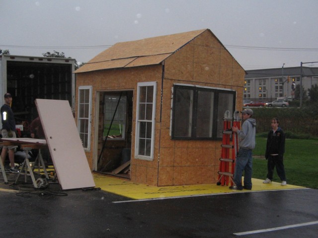 Fire Prevention & Open House 10-13-2005.
Construction of the burn building is almost complete.